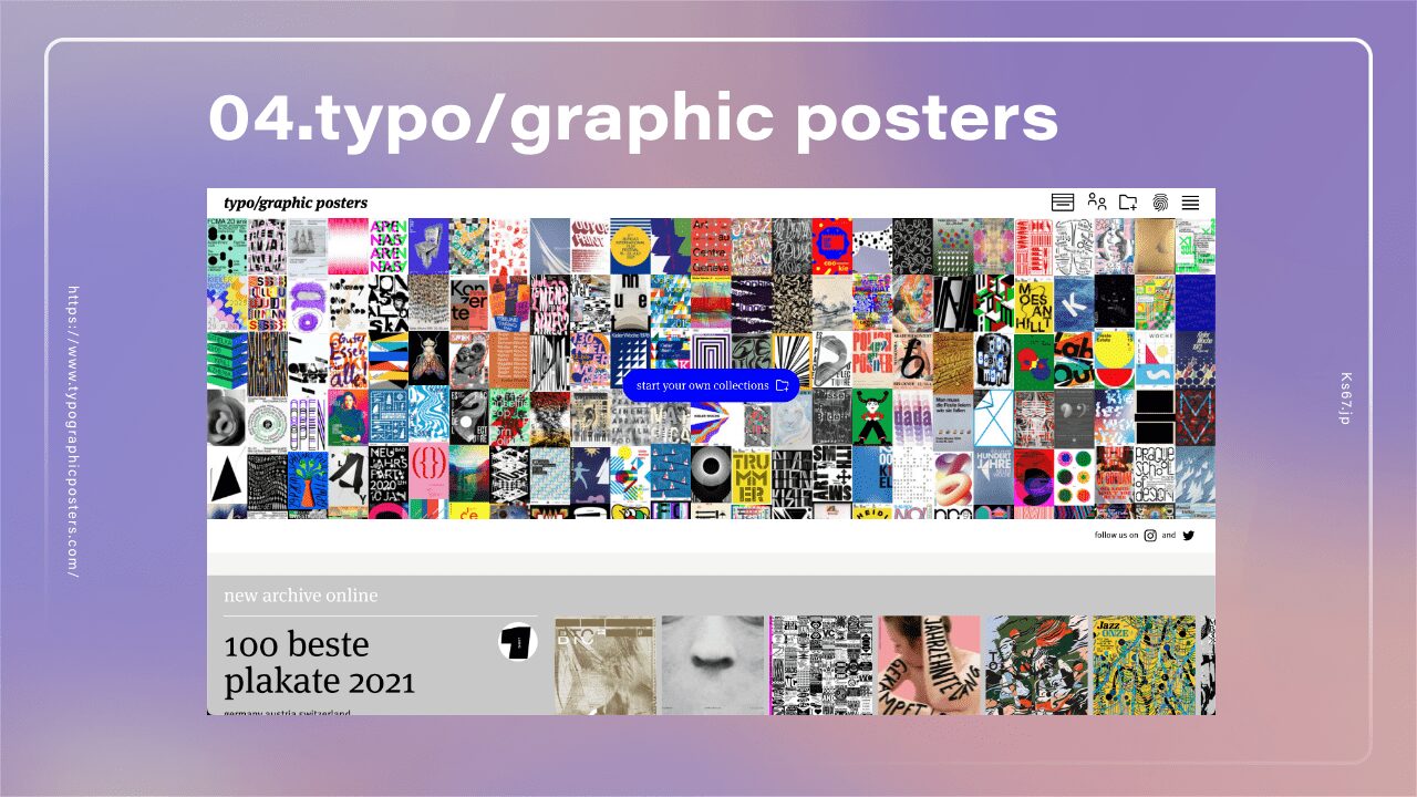 type/graphic postersサムネ画像